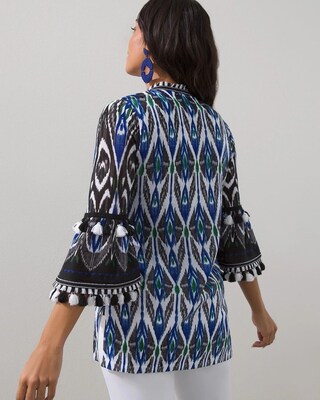 40th Anniversary Ikat Fringe Cardigan