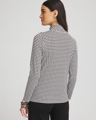 Touch of Cool™ Houndstooth Mock Neck Layering Tee