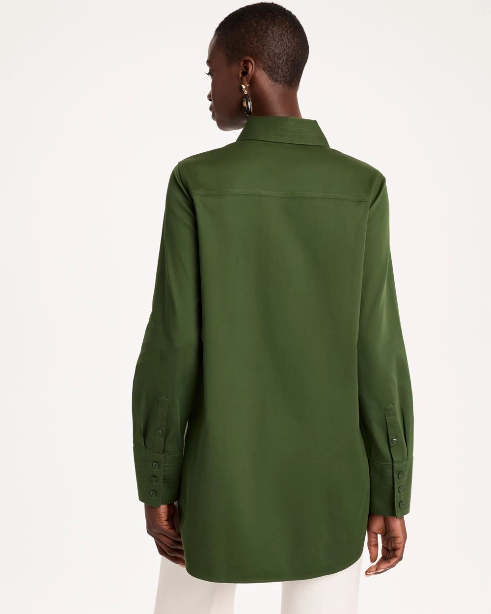 No Iron™ Stretch Trapunto Stitch Tunic click to view larger image.