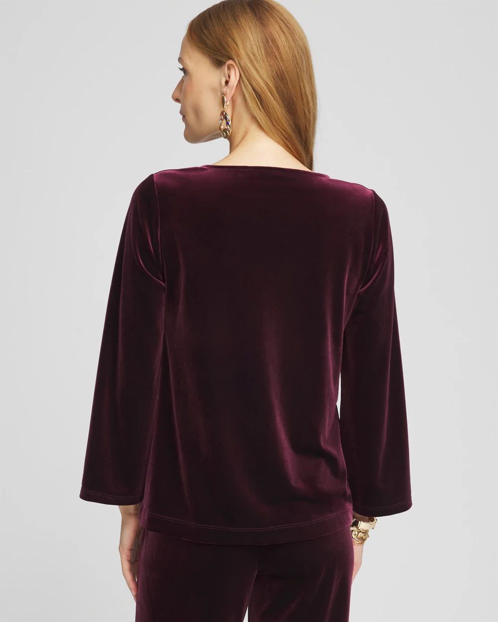 Travelers™ Velvet Cowlneck Top
