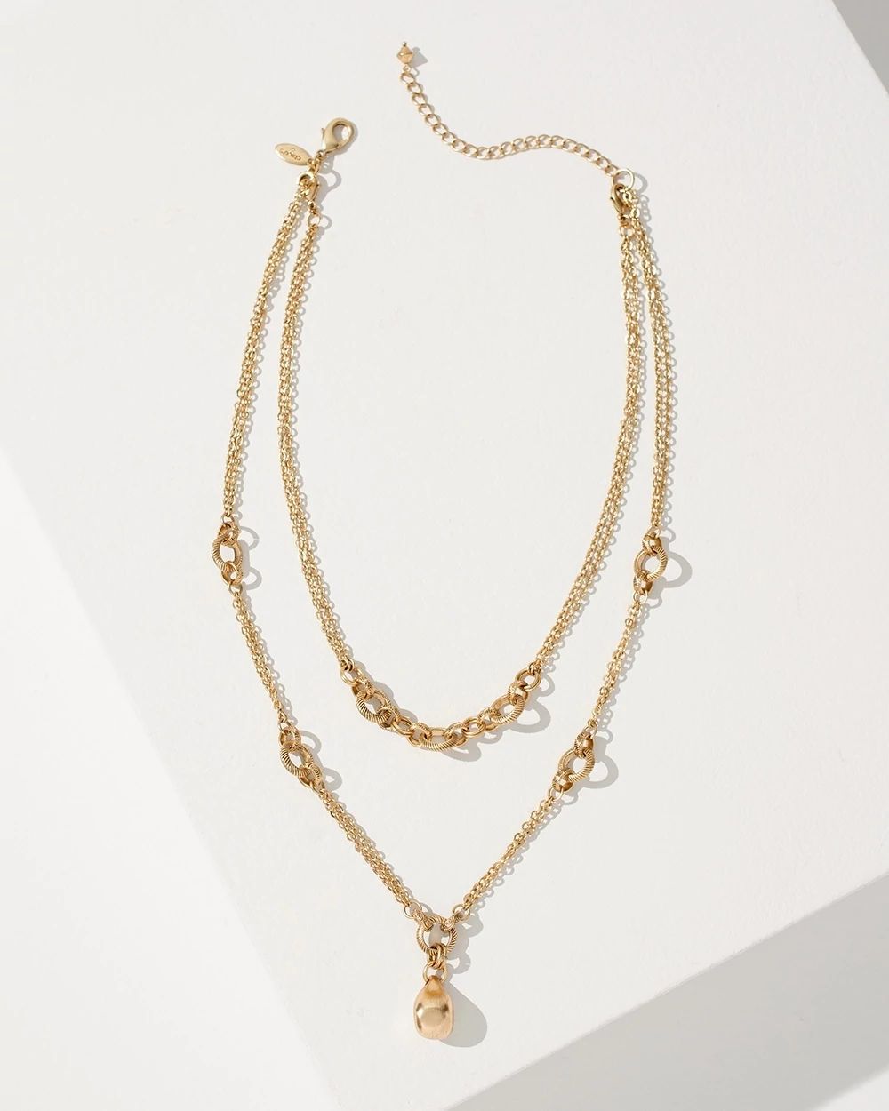 Gold Tone Convertible Necklace