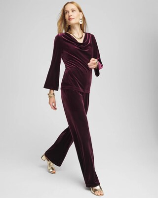 Petite Travelers Collection Velvet No Tummy Pants click to view larger image.