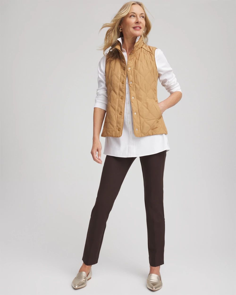 Juliet Slim Trim Detail Ankle Pants click to view larger image.