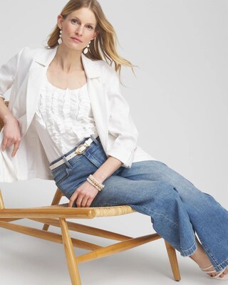 3D Ruffle Front Tank