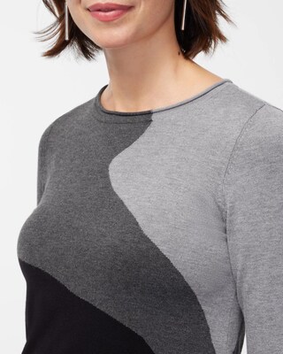Intarsia Pullover Sweater
