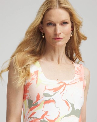 Floral Square-Neck Tank click to view larger image.