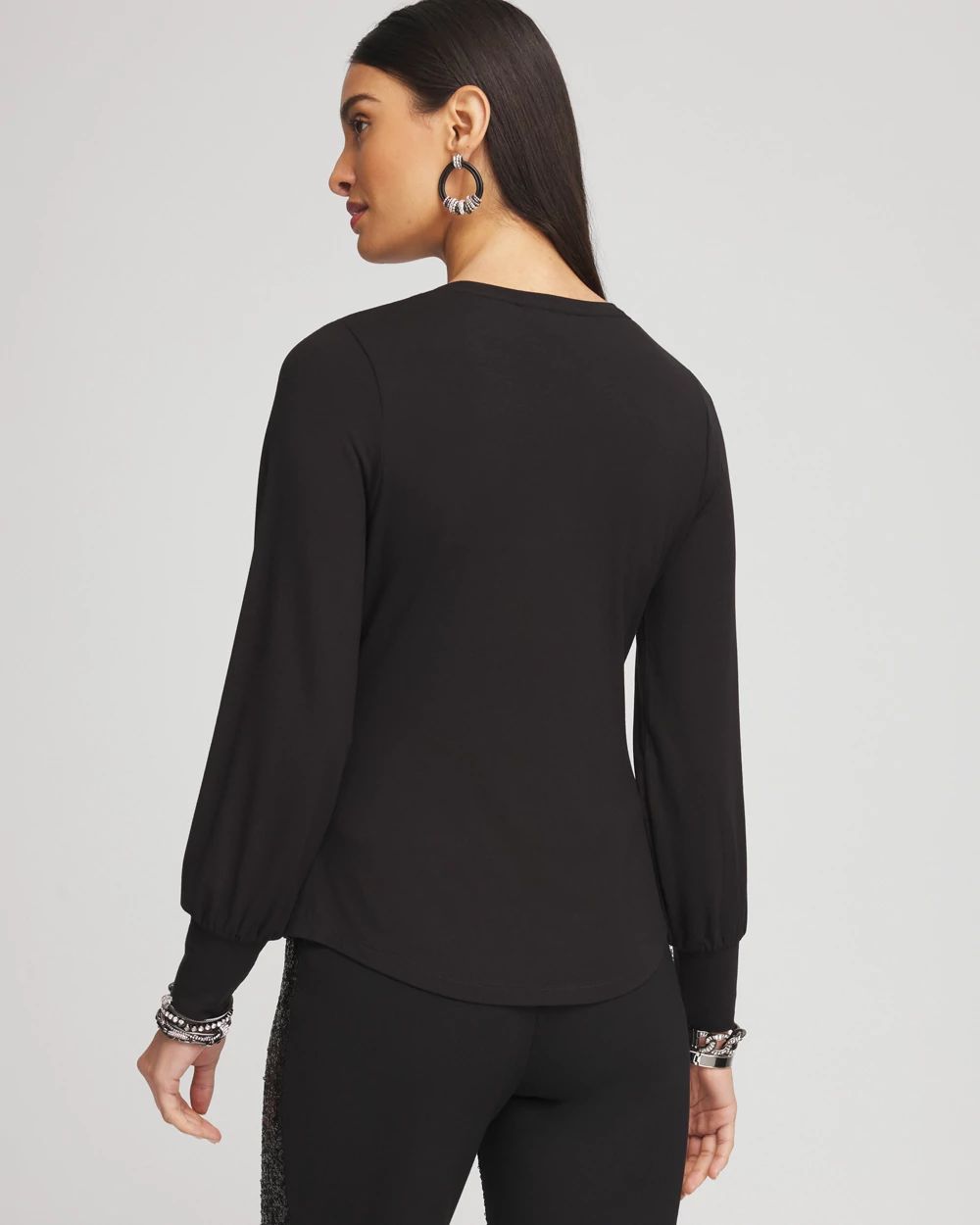 Touch of Cool™ Shirred Layering Tee