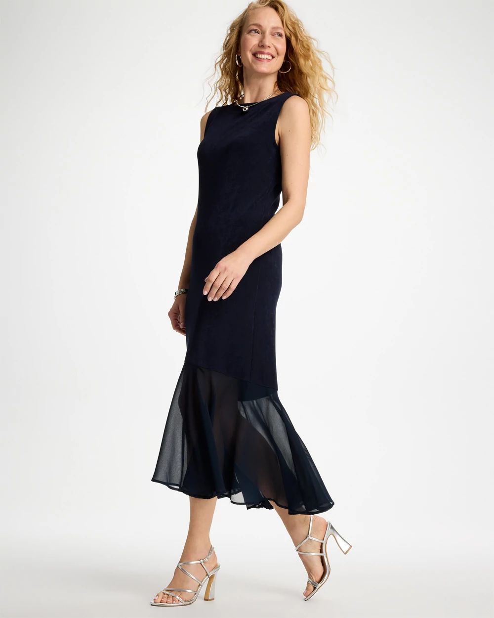 Travelers™ Petite Chiffon Hem Dress