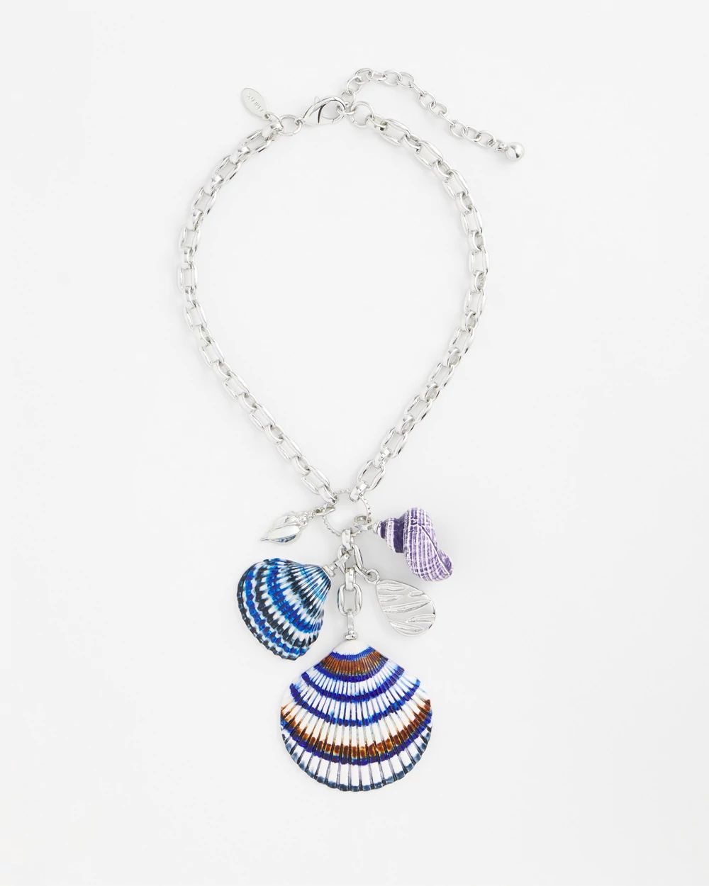 Silver-Tone Seashell Pendant Necklace