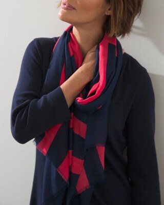 Bold Stripe Oblong Scarf