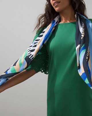 Zebra Square Scarf