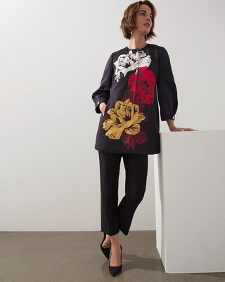 Floral Faille Topper
