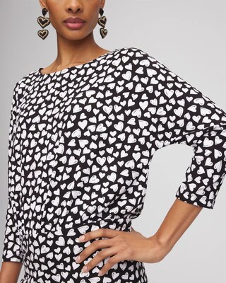 Valentine's Day Banded-Hem Top click to view larger image.