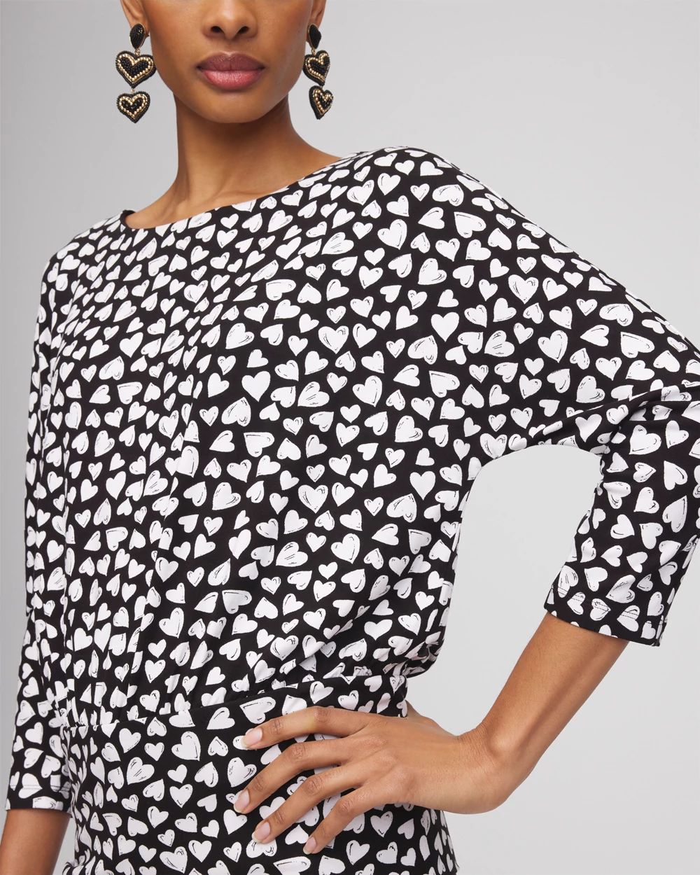 Valentine's Day Banded-Hem Top