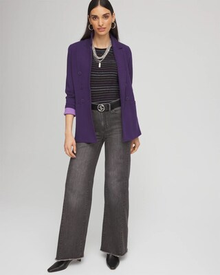 Touch of Cool™ Lurex Stripe Long Sleeve Layering Tee click to view larger image.