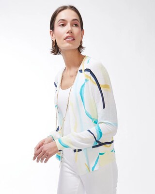 Summer Romance Abstract Cardigan