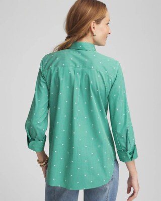 No Iron™ Dot Stripe Shirt click to view larger image.