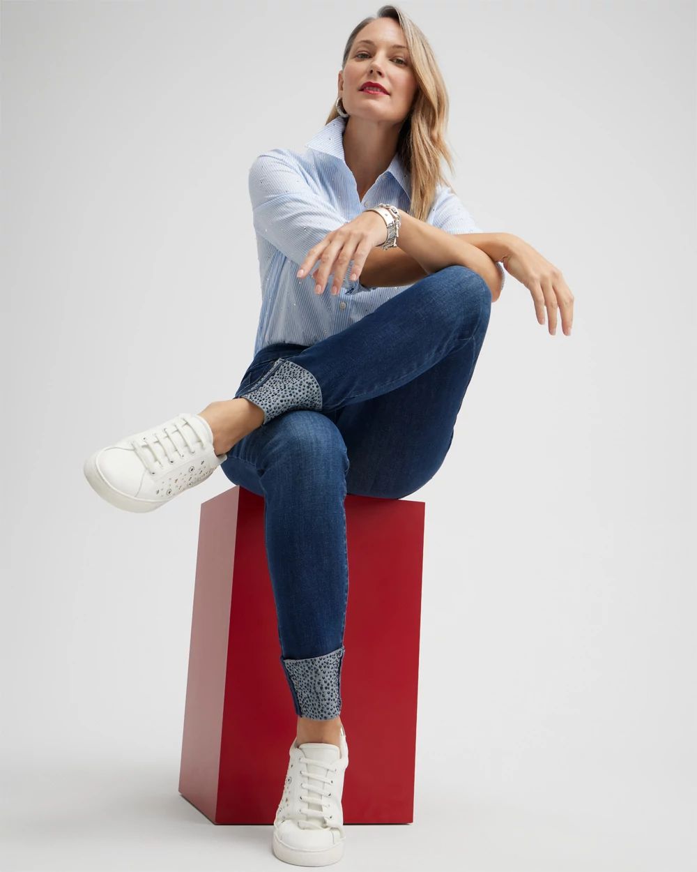 Stone Cuff Pull-on Jeggings