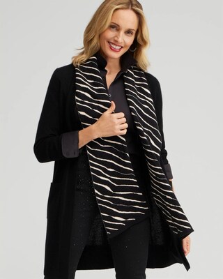 Jacquard Zebra Print Scarf