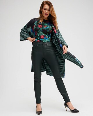 Mixed Floral Print Kimono