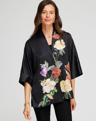 Floral Short Kimono