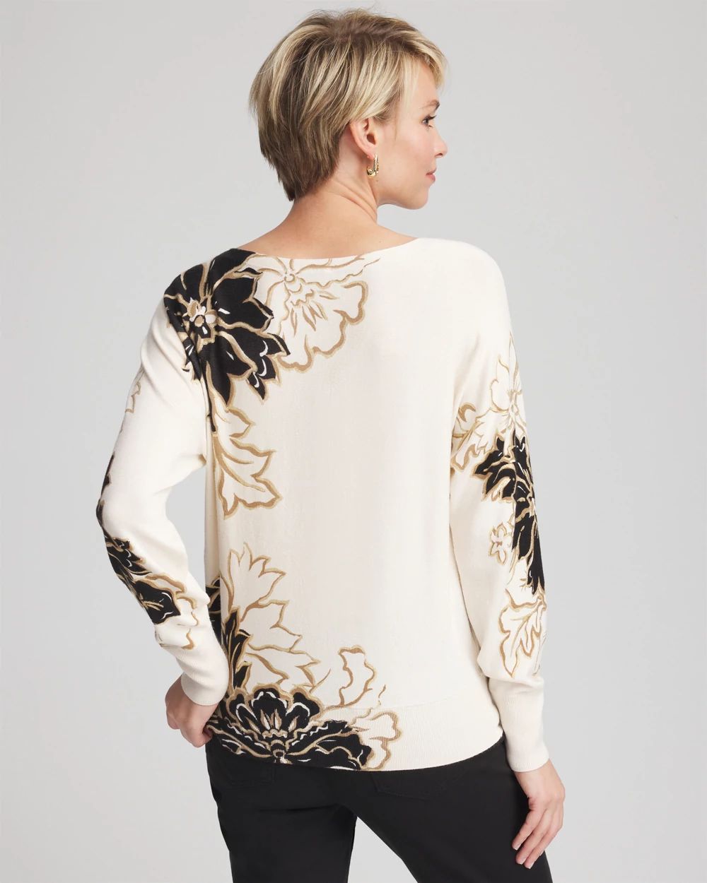 Ella Dolman Artisinal Pullover Sweater click to view larger image.
