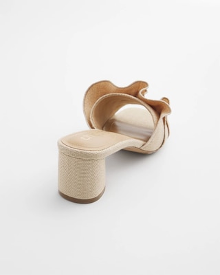 Raffia Ruffle Heels click to view larger image.