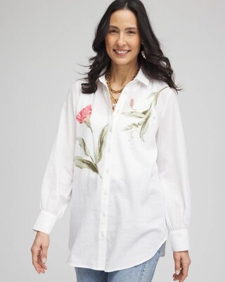 Cotton Voile Collared Tunic click to view larger image.