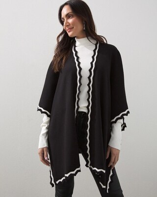Zig-Zag Trim Ruana