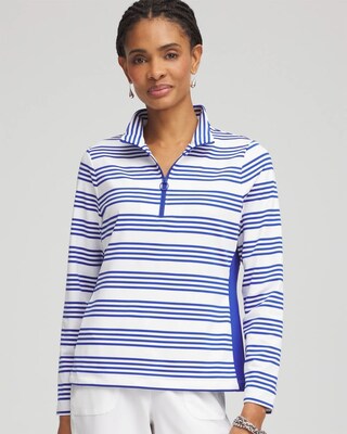 Zenergy® UPF Stripe Long Sleeve Top