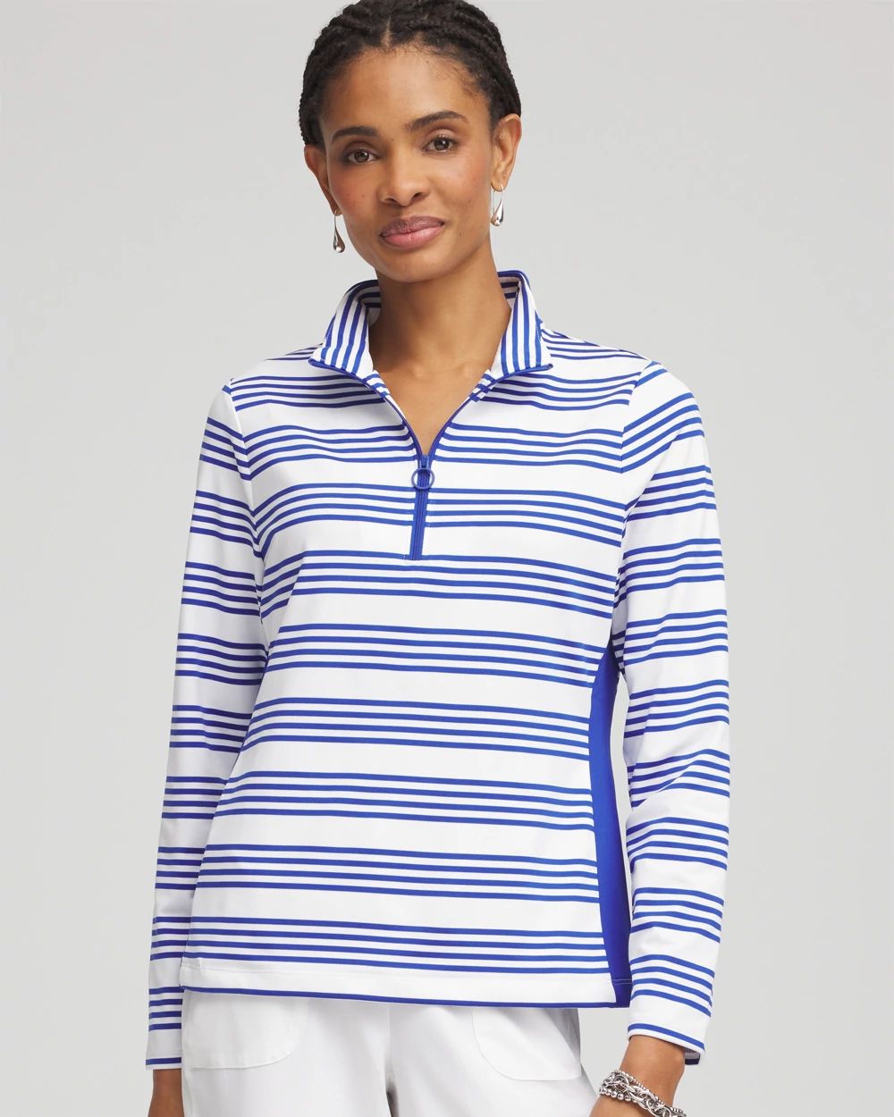 Zenergy® UPF Stripe Long Sleeve Top