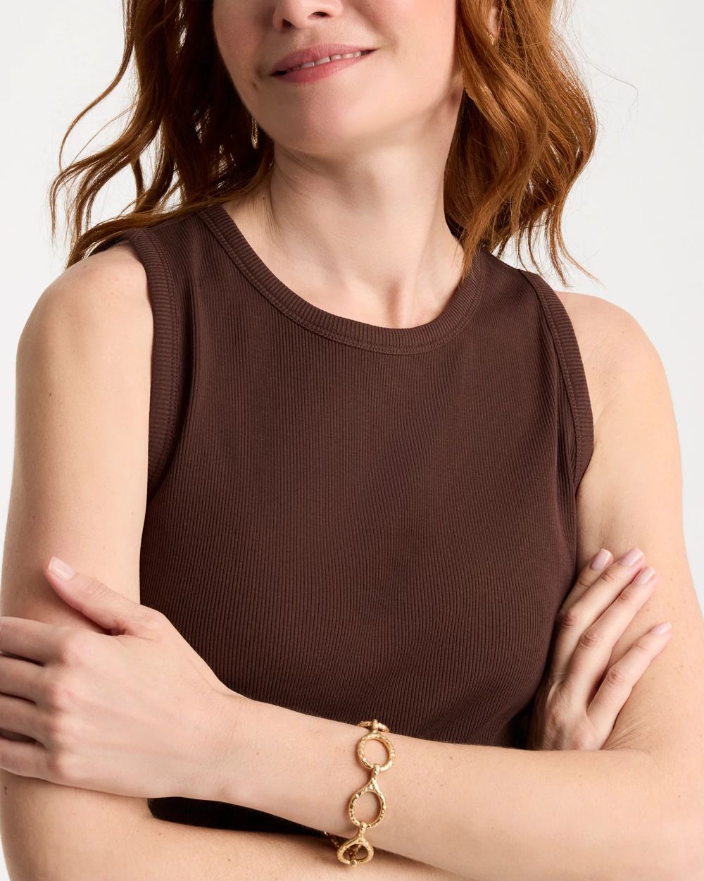 High Neck Rib Tank