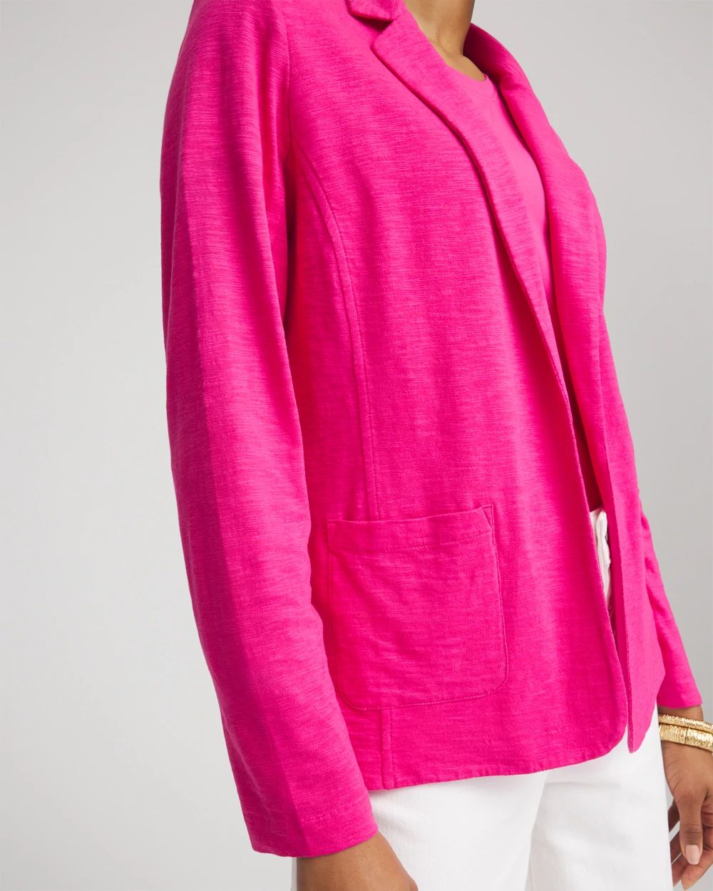 Slub Knit Blazer