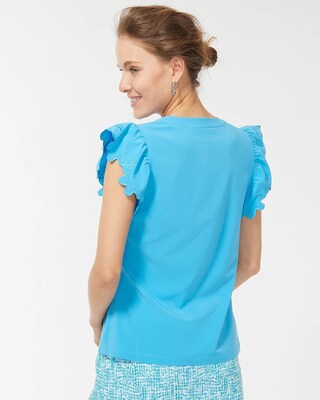 Zenergy UPF Scallop Sleeve Top