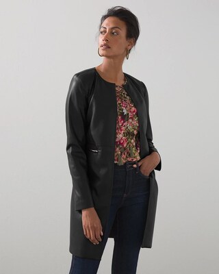 Edge to Edge Faux Leather Topper