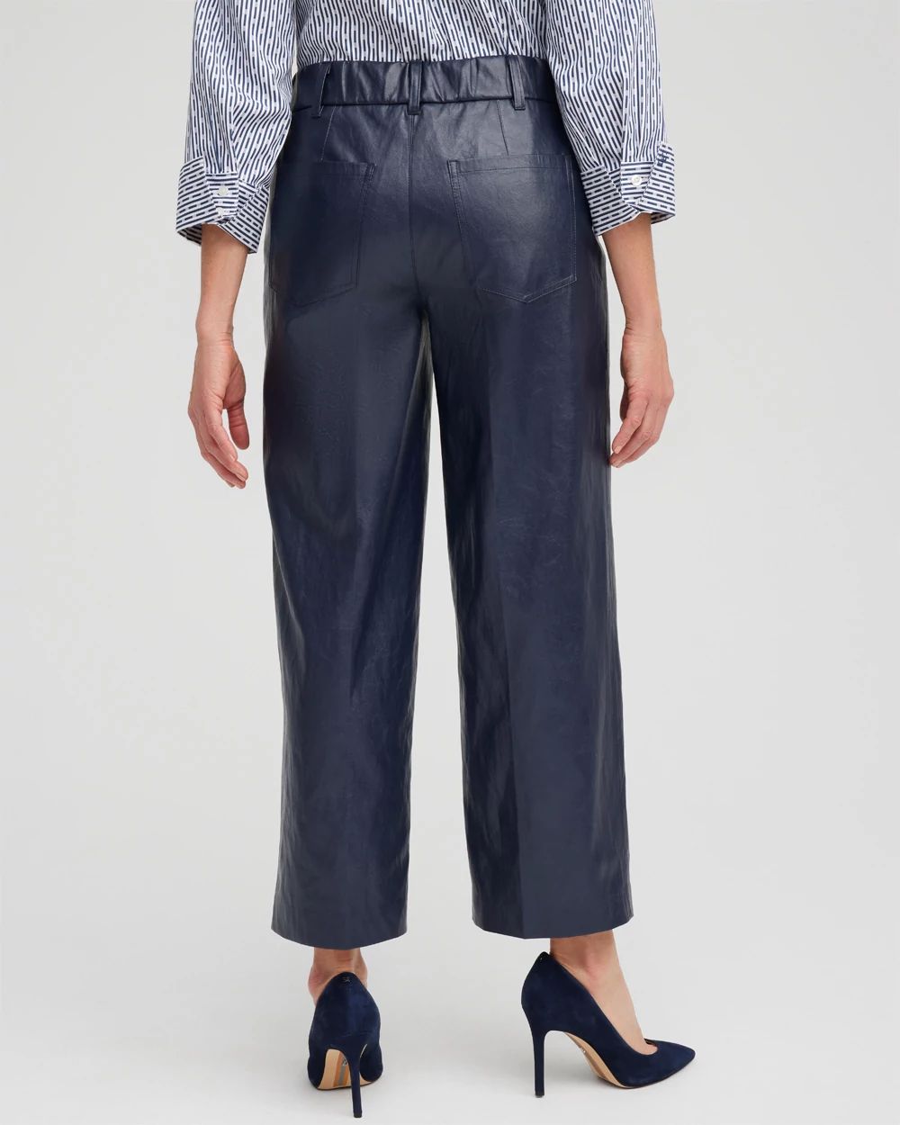 Faux Leather Trouser Crops