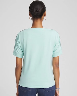 Touch of Cool™ Caviar Bead Detail Tee click to view larger image.