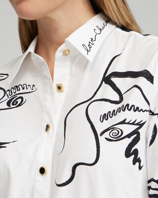 Modern Art Print Shirt