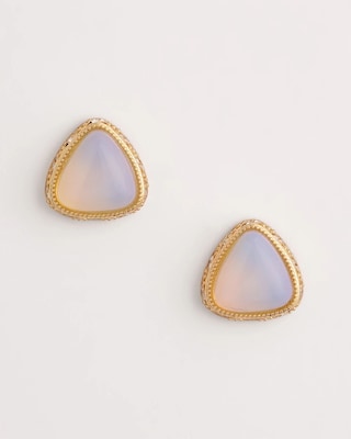 Faux Opal Stud Earrings
