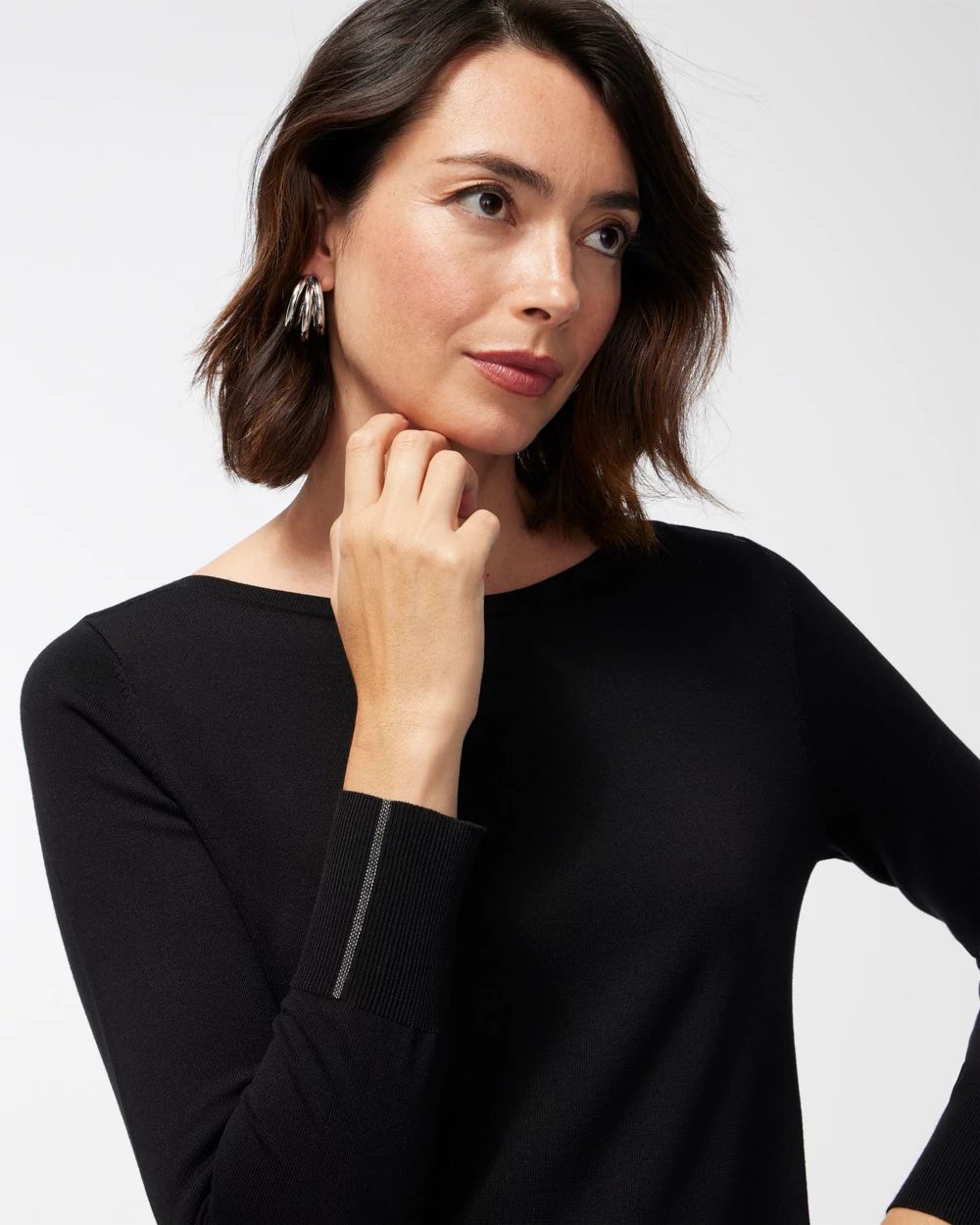 Caviar Bead Pullover Sweater