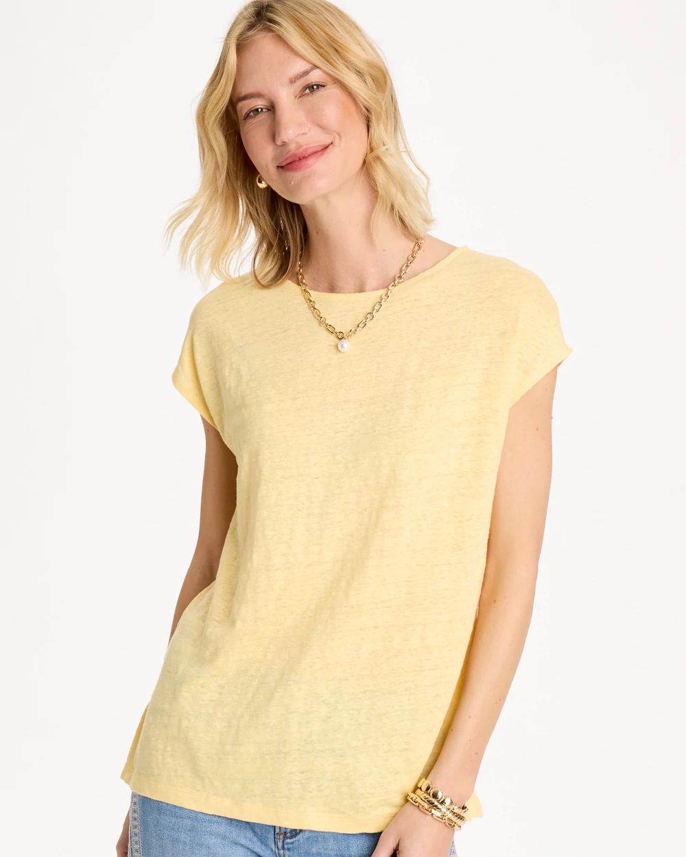 Linen Dolman Tee
