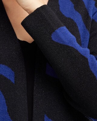 Blue Print Lurex Cardigan Sweater
