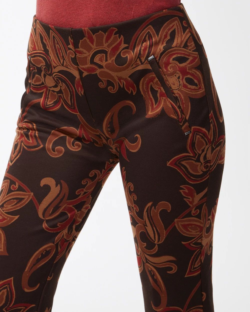 Juliet Ponte Floral Ankle Pants