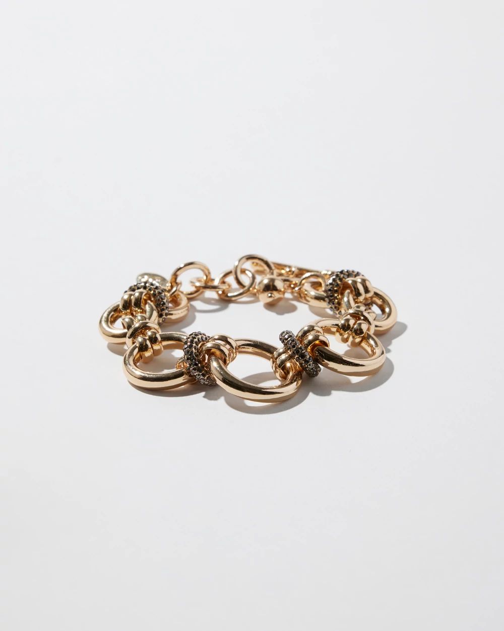 Gold Tone Links Bracelet