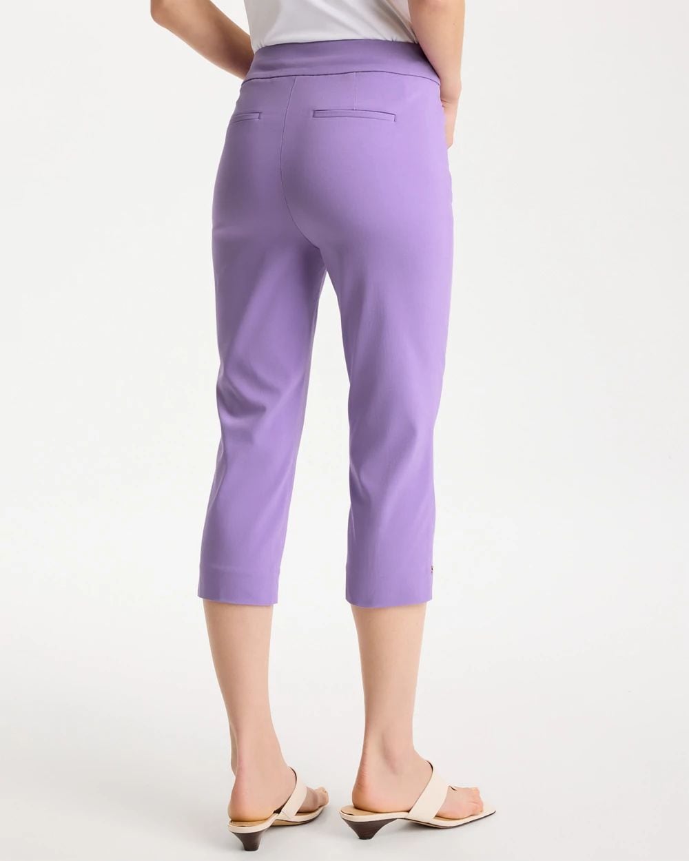 Brigitte™ Slim Rivet Pull-On Capri Pant