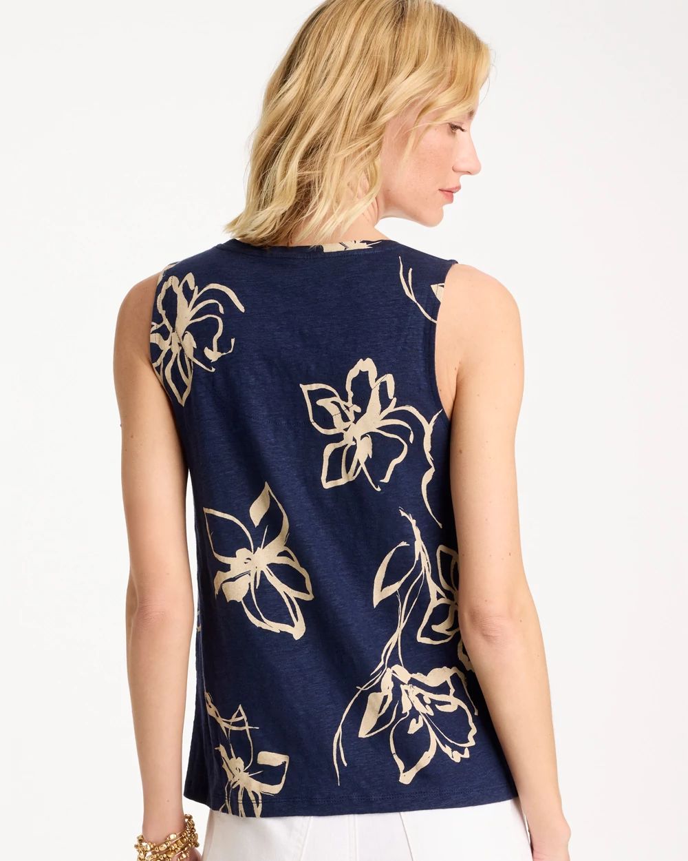 Floral Linen Tank