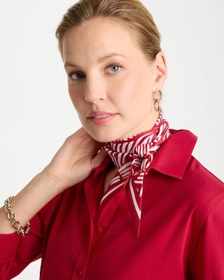 Printed Skinny Scarf click to view larger image.