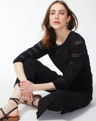 Rick Rack Puff Sleeve Top