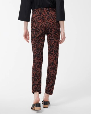 Brigitte Scroll Print Ankle Pants