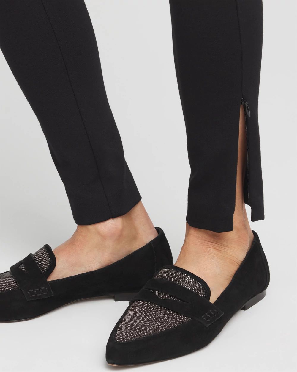 Juliet Ankle Zip Ponte Legging